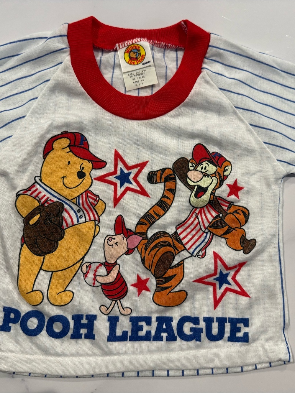 Winnie the Pooh 'Pooh League' Ringer Tee - Red, White, Blue